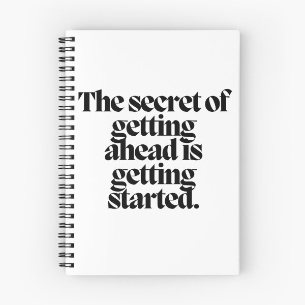 Item preview, The secret of getting ahead is getting started.  designed and sold by CharmStudio.