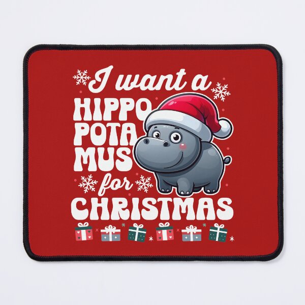Item preview, I Want A Hippopotamus for Christmas designed and sold by DetourShirts.