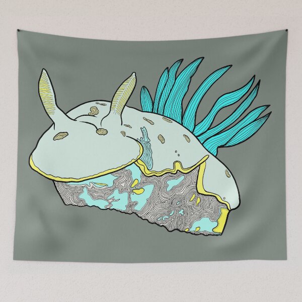 Item preview, Abstract Tryons risbecia Sea Slug color option 12 designed and sold by ArtbyDLP.