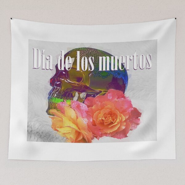 Item preview, Dia del muertos Skull Caveiras lights on! Flowers v4 designed and sold by Helios Be. Lavsh.