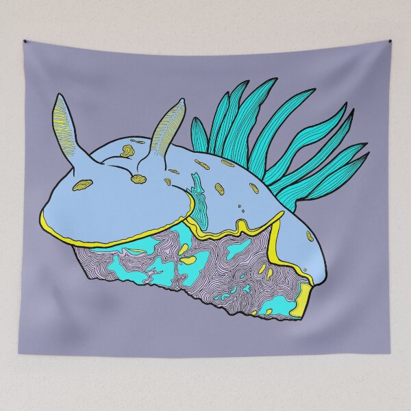 Item preview, Abstract Tryons risbecia Sea Slug color option 13 designed and sold by ArtbyDLP.