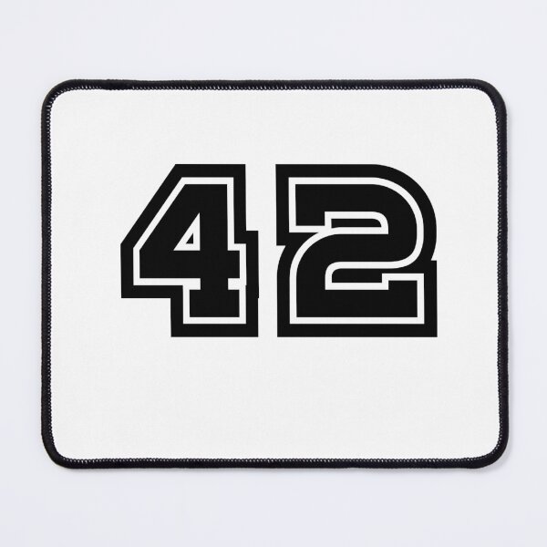 Item preview, 42, forty-two, black, sport designed and sold by Numbers-Art.