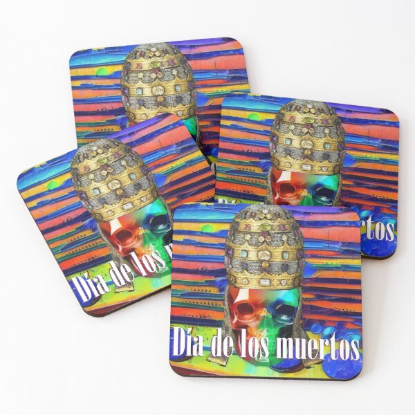 Item preview, Dia del Muertos Skull Caveiras lights on! popes and kings designed and sold by Helios Be. Lavsh.