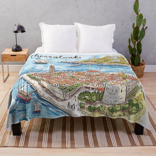 Item preview, Hand Drawn Sketch Thessaloniki designed and sold by NosandEdgy.