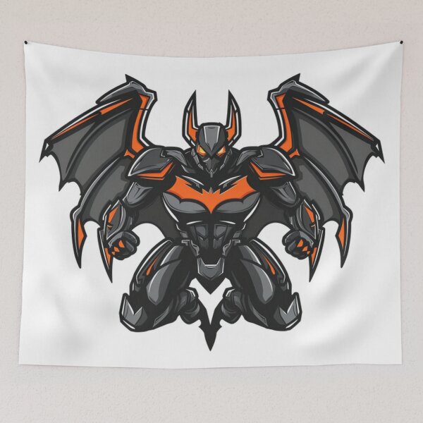 Item preview, bat war cyborg robot illustration designed and sold by asep sarifudin.