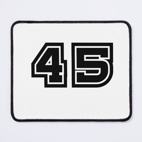 Item preview, 45, forty-five, black, sport designed and sold by Numbers-Art.