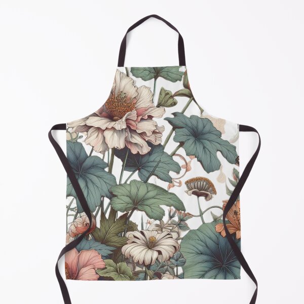 Item preview, All Over Botanical and Butterflies Pastel Print designed and sold by Wolvescreate.