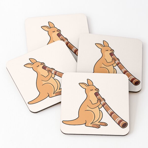 Item preview, Kangaroo Playing Didgeridoo designed and sold by irmirx.