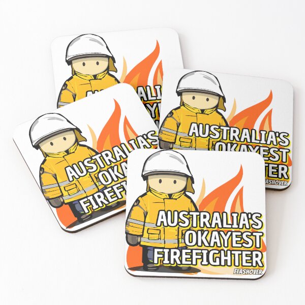Item preview, Australia's Okayest Firefighter designed and sold by Flashover.