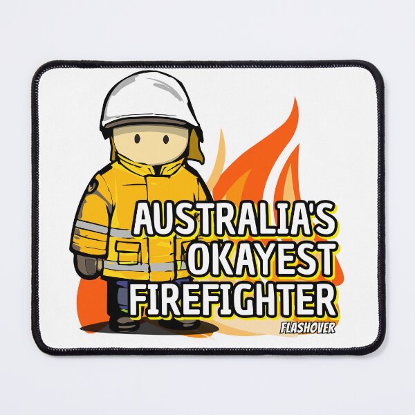Item preview, Australia's Okayest Firefighter designed and sold by Flashover.