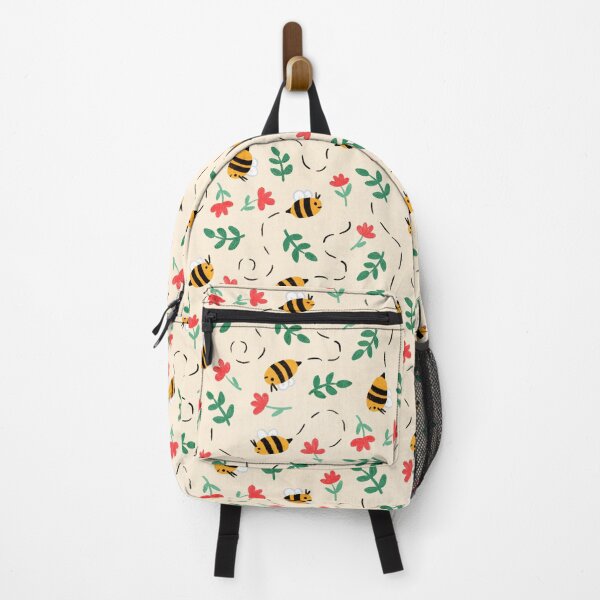 Vista previa del artículo con la obra «Patrón de abeja - Colores primaverales», diseñado y vendido por srsig designs.