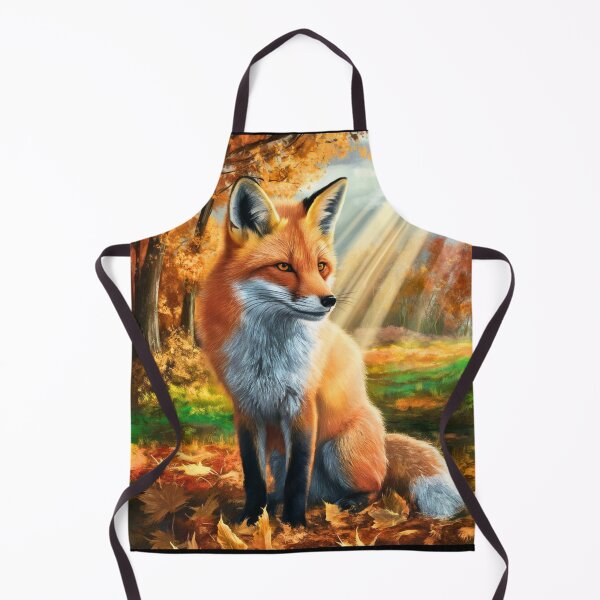 Artikelvorschau, Fuchsporträt. Herbstfuchs, Fuchsgemälde, Leonardo da Vinci-Stil entworfen und verkauft von FoxVibes.