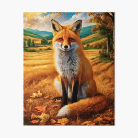 Item preview, Fox Portrait. Autumn fox, fox painting, Leonardo da Vinci style designed and sold by FoxVibes.
