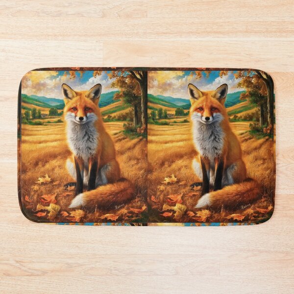 Artikelvorschau, Fuchsporträt. Herbstfuchs, Fuchsgemälde, Leonardo da Vinci-Stil entworfen und verkauft von FoxVibes.