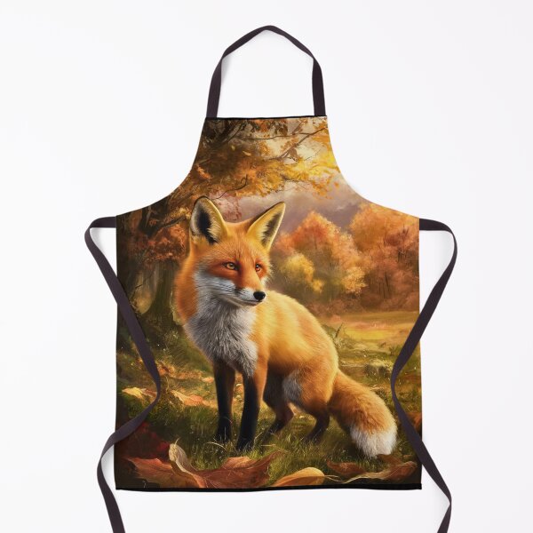 Artikelvorschau, Fuchsporträt. Herbstfuchs, Fuchsgemälde, Leonardo da Vinci-Stil entworfen und verkauft von FoxVibes.
