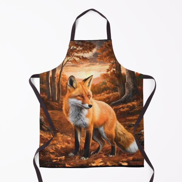Artikelvorschau, Fuchsporträt. Herbstfuchs, Fuchsgemälde, Leonardo da Vinci-Stil entworfen und verkauft von FoxVibes.