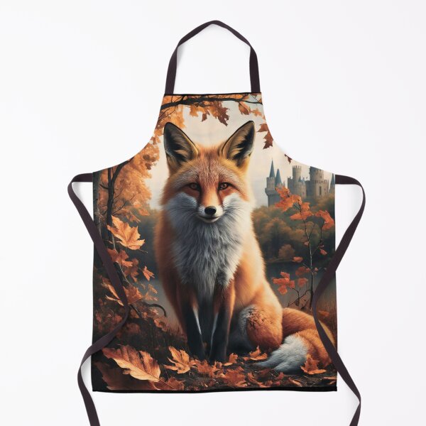 Artikelvorschau, Fuchsporträt. Herbstfuchs, Fuchsgemälde, Leonardo da Vinci-Stil entworfen und verkauft von FoxVibes.