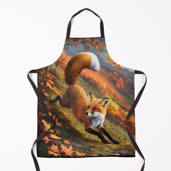 Artikelvorschau, Fuchsporträt. Herbstfuchs, Fuchsgemälde, Leonardo da Vinci-Stil entworfen und verkauft von FoxVibes.