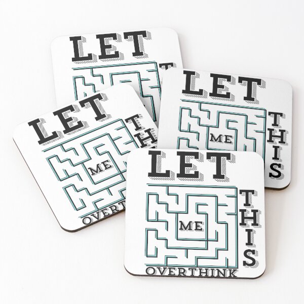 Item preview, LET ME OVERTHINK THIS MENTAL MAZE designed and sold by wildwhimsical.