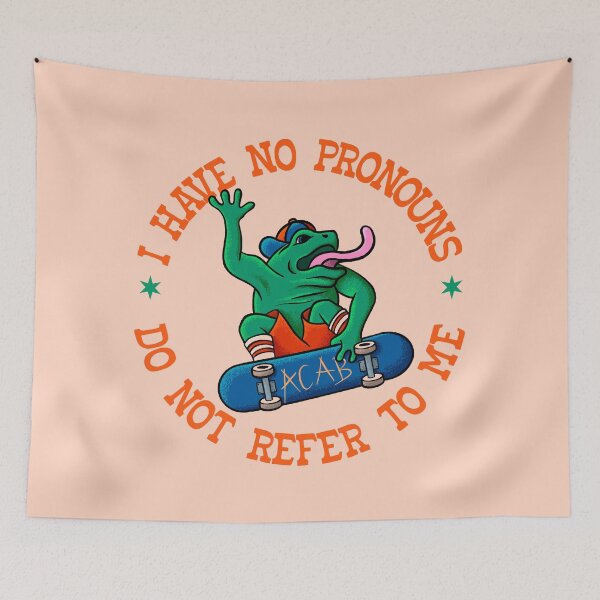 Item preview, I Have No Pronouns Do Not Refer To Me - Funny Frog Activist designed and sold by Picket Club.