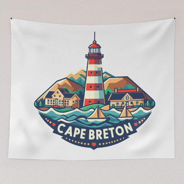 Item preview, Cape Breton Lighthouse Emblem designed and sold by Designowner.