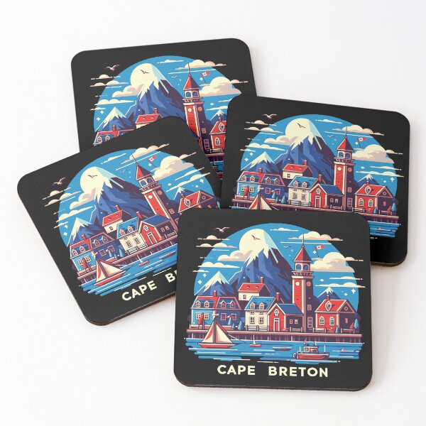Aperçu de l'œuvre Village côtier du Cap-Breton créée et vendue par Designowner.