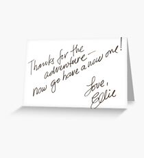 Tarjeta de felicitación Gracias por la aventura