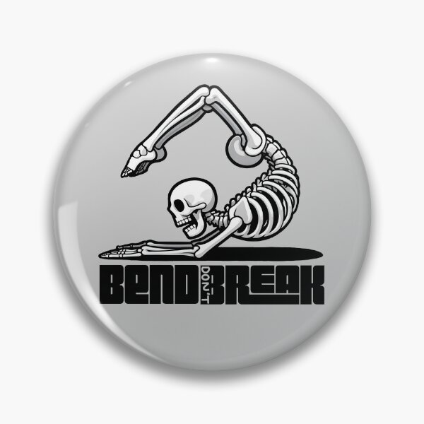 Item preview, Bending skeleton doing yoga move designed and sold by dudelinart.