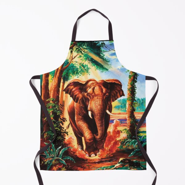 Item preview, Elephant Portrait. Elephant painting, wild elephant, running elephant, vintage elephant, Raphael style designed and sold by ElephantVibes.