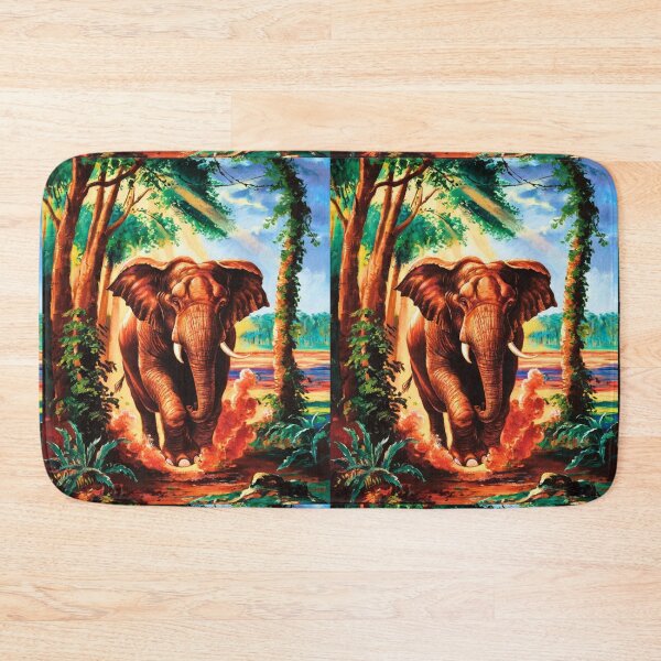 Item preview, Elephant Portrait. Elephant painting, wild elephant, running elephant, vintage elephant, Raphael style designed and sold by ElephantVibes.