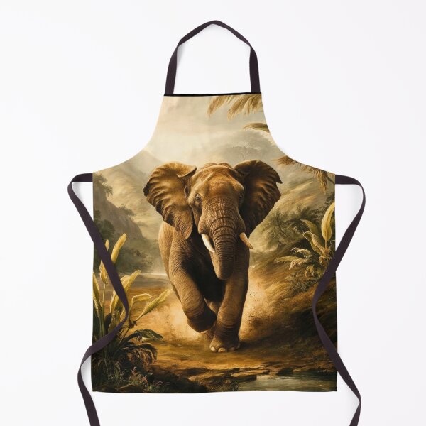 Item preview, Elephant Portrait. Elephant painting, wild elephant, running elephant, vintage elephant, Raphael style designed and sold by ElephantVibes.