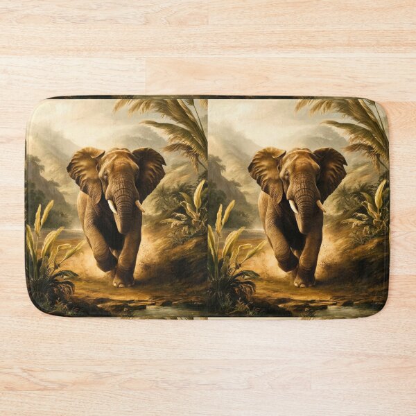 Item preview, Elephant Portrait. Elephant painting, wild elephant, running elephant, vintage elephant, Raphael style designed and sold by ElephantVibes.