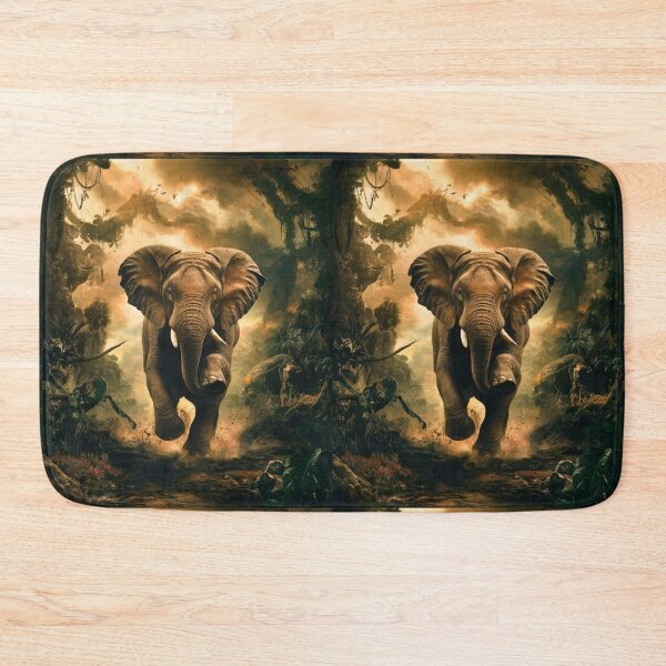 Item preview, Elephant Portrait. Elephant painting, wild elephant, running elephant, vintage elephant, Raphael style designed and sold by ElephantVibes.