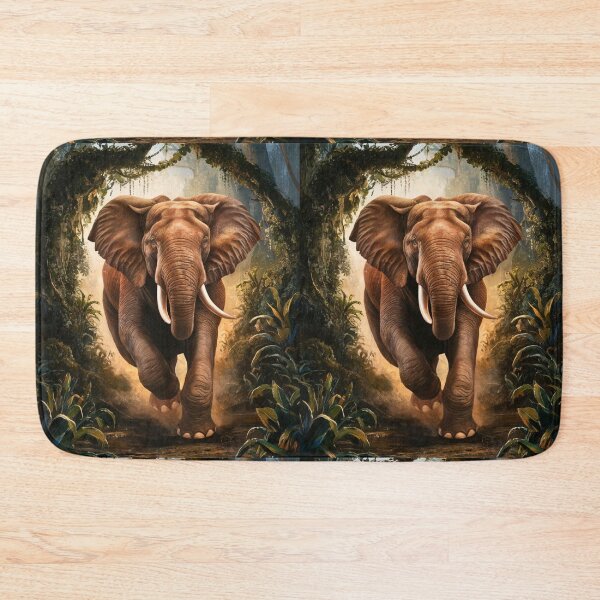 Item preview, Elephant Portrait. Elephant painting, wild elephant, running elephant, vintage elephant, Raphael style designed and sold by ElephantVibes.