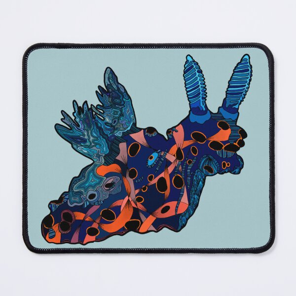 Item preview, Vibrant Neon Nudibranch with fill based off of original coloration designed and sold by ArtbyDLP.
