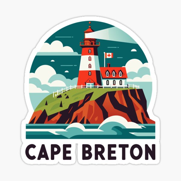 Vista previa del artículo con la obra «Faro de Cabo Bretón - Arte marítimo canadiense», diseñado y vendido por Designowner.