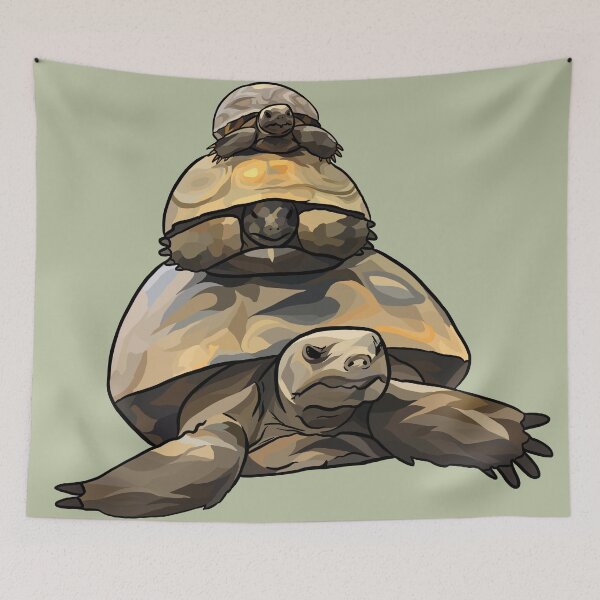 Item preview, A Very Peeved Gopher Tortoise (Gopherus polyphemus) Stack designed and sold by ArtbyDLP.