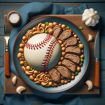 Artwork thumbnail, Beef n' Baseball by ComputerContent