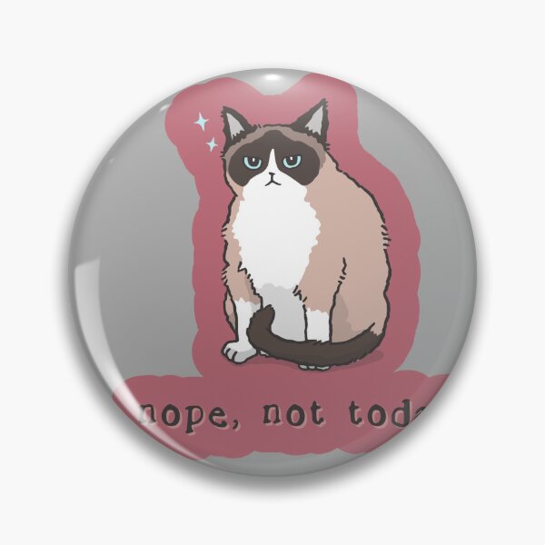 Item preview, NOPE, NOT TODAY Sarcastic Snowshoe Cat designed and sold by SandriaSays.