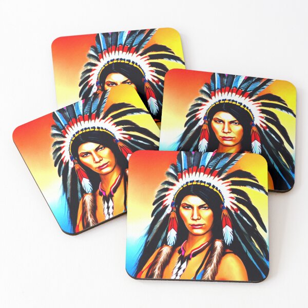 Item preview, Strong young beautiful Native American woman, beautiful American Indian woman, Native American heritage designed and sold by LoveAudra.