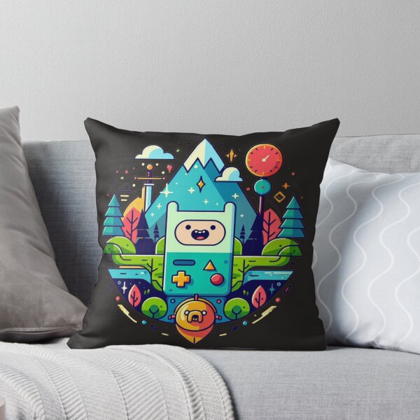 Artikel-Vorschau von Adventure Time Finn der Mensch, Jack der Hund und BMO – Magical Adventures: Adventure Time-Kunst mit Finn und Jake in der verzauberten Landschaft, designt und verkauft von Hive Threadless.