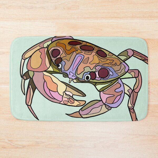 Item preview, Calico Box Crab (Hepatus epheliticus) Doodle designed and sold by ArtbyDLP.