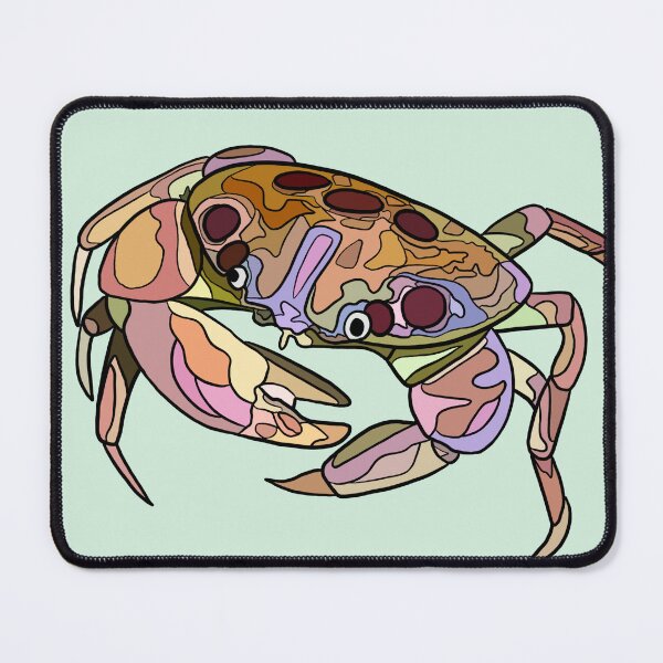 Item preview, Calico Box Crab (Hepatus epheliticus) Doodle designed and sold by ArtbyDLP.