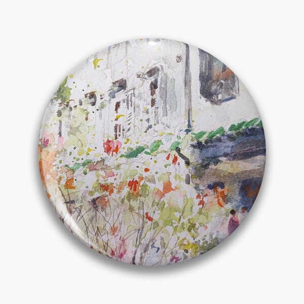 Item preview, five foot way, shophouse, Telok Ayer, watercolor  designed and sold by Almondtree.