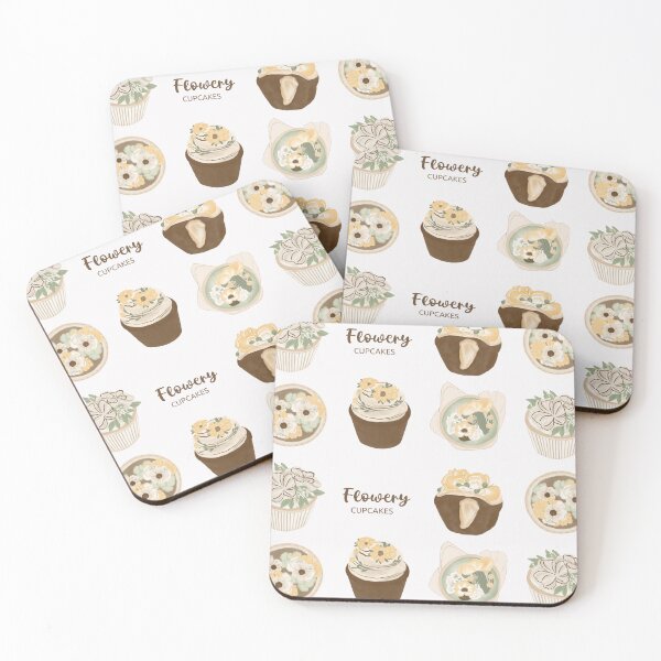 Item preview, Flowery Cupcakes designed and sold by Ryel Art.