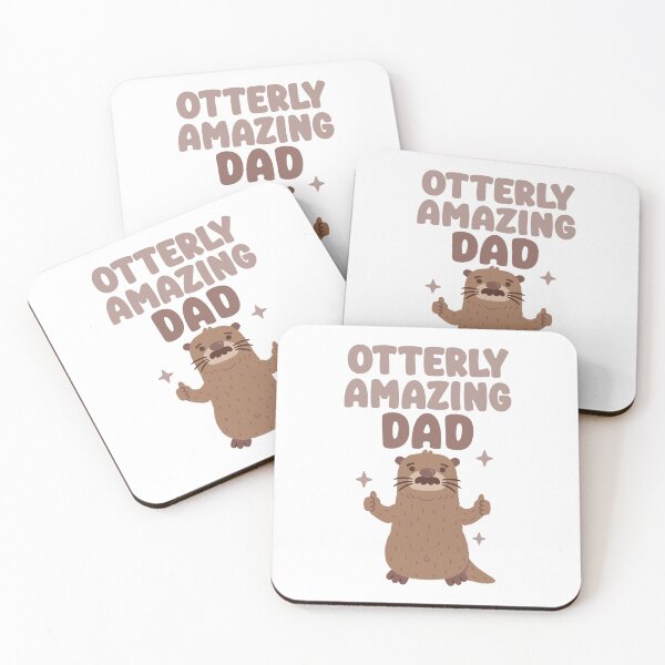 Item preview, Funny Otter With Mustache Otterly Amazing Dad Pun designed and sold by rustydoodle.
