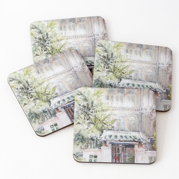Item preview, Emerald Hill, Singapore, original watercolor  designed and sold by Almondtree.