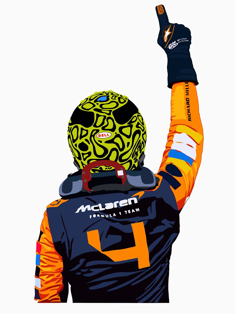 Aperçu 7 sur 7. T-shirt classique avec l'œuvre Victoire de Lando Norris à Miami créée et vendue par Sydney333.
