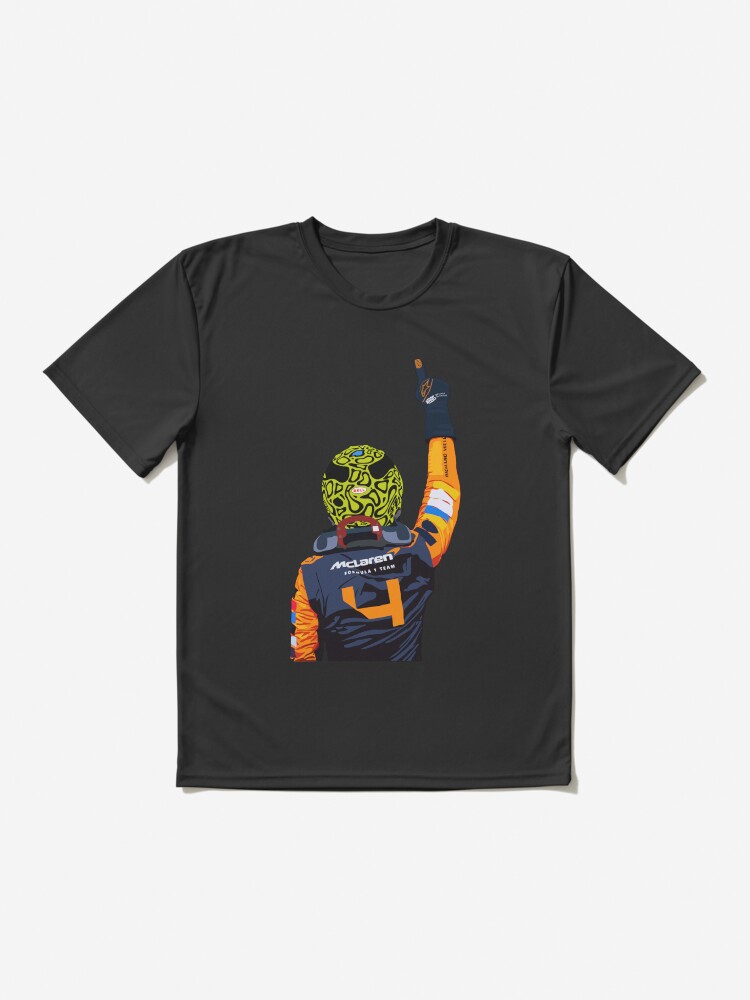 Aperçu 2 sur 7. T-shirt respirant avec l'œuvre Victoire de Lando Norris à Miami créée et vendue par Sydney333.