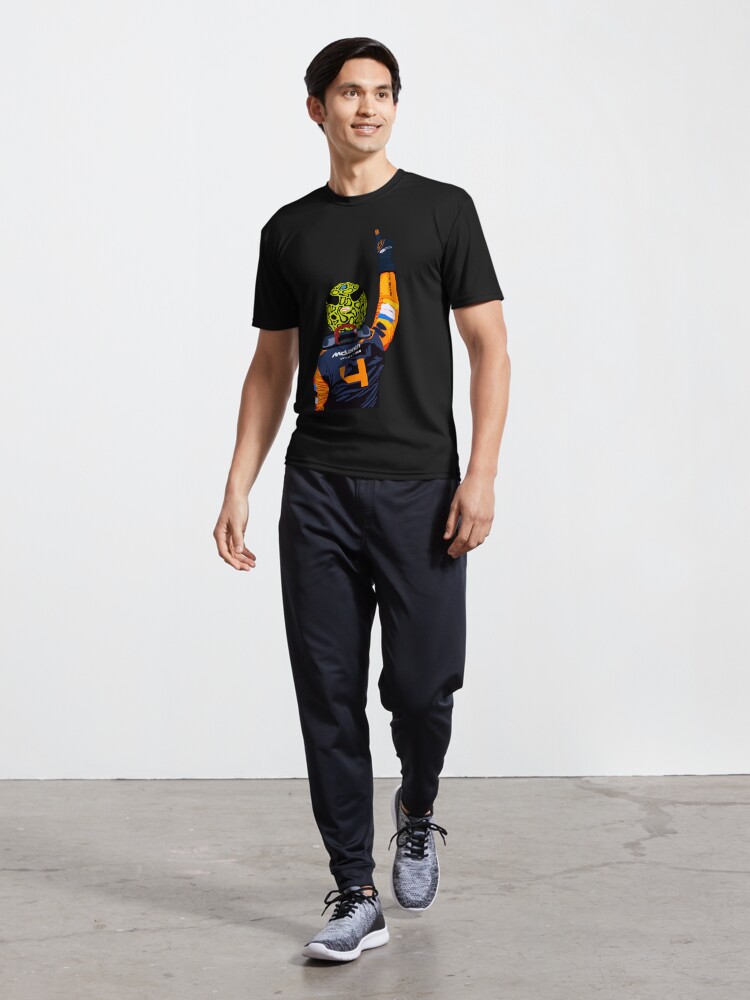 Aperçu 5 sur 7. T-shirt respirant avec l'œuvre Victoire de Lando Norris à Miami créée et vendue par Sydney333.